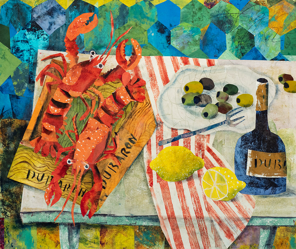 Still Life with Lobster and Olives